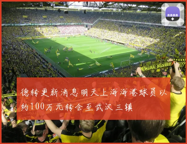 德转更新消息明天上海海港球员以约100万元转会至武汉三镇